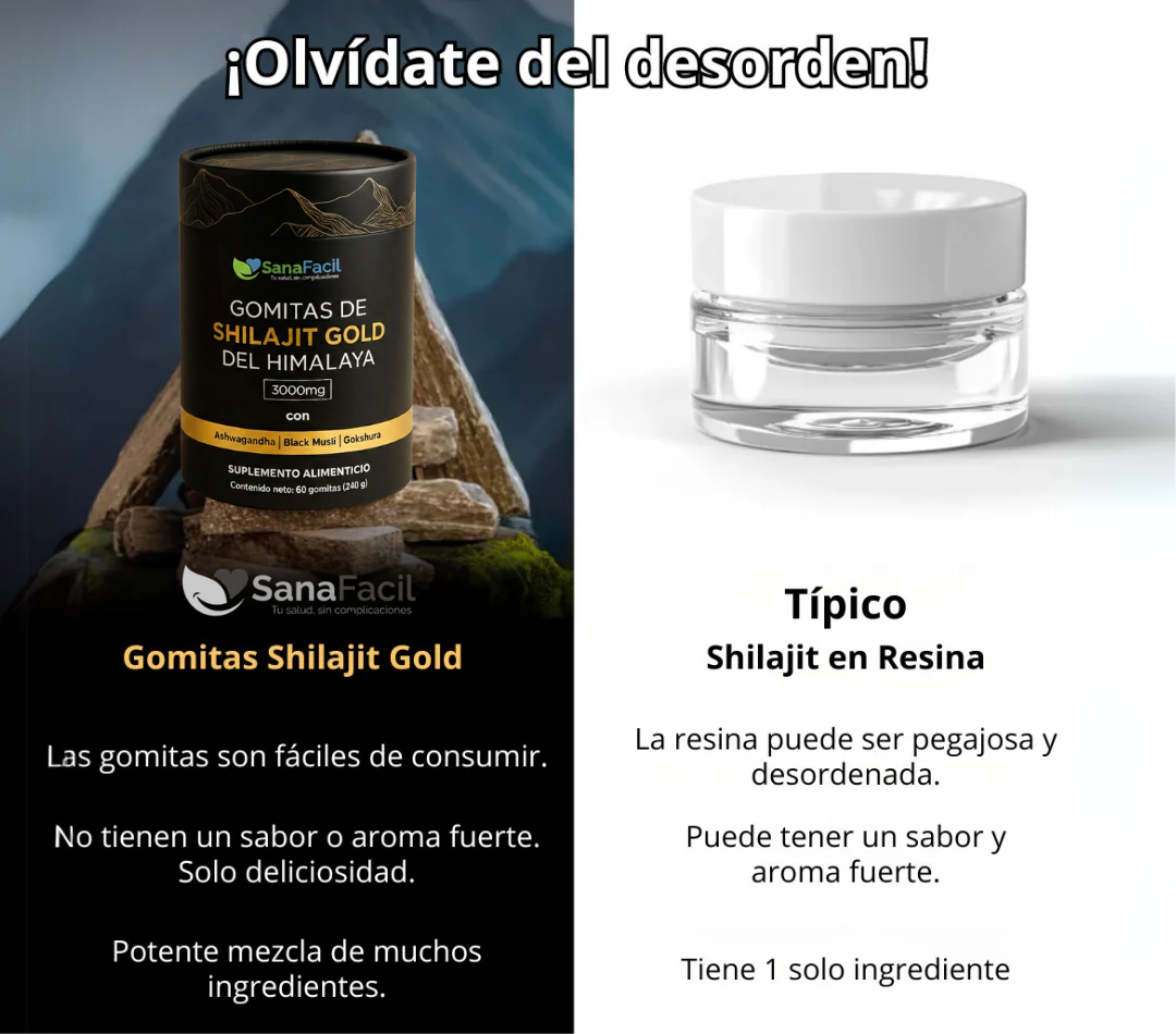 Gomitas de Shilajit Puro del Himalaya: Con Ashwagandha, Black Musli y Gokshura